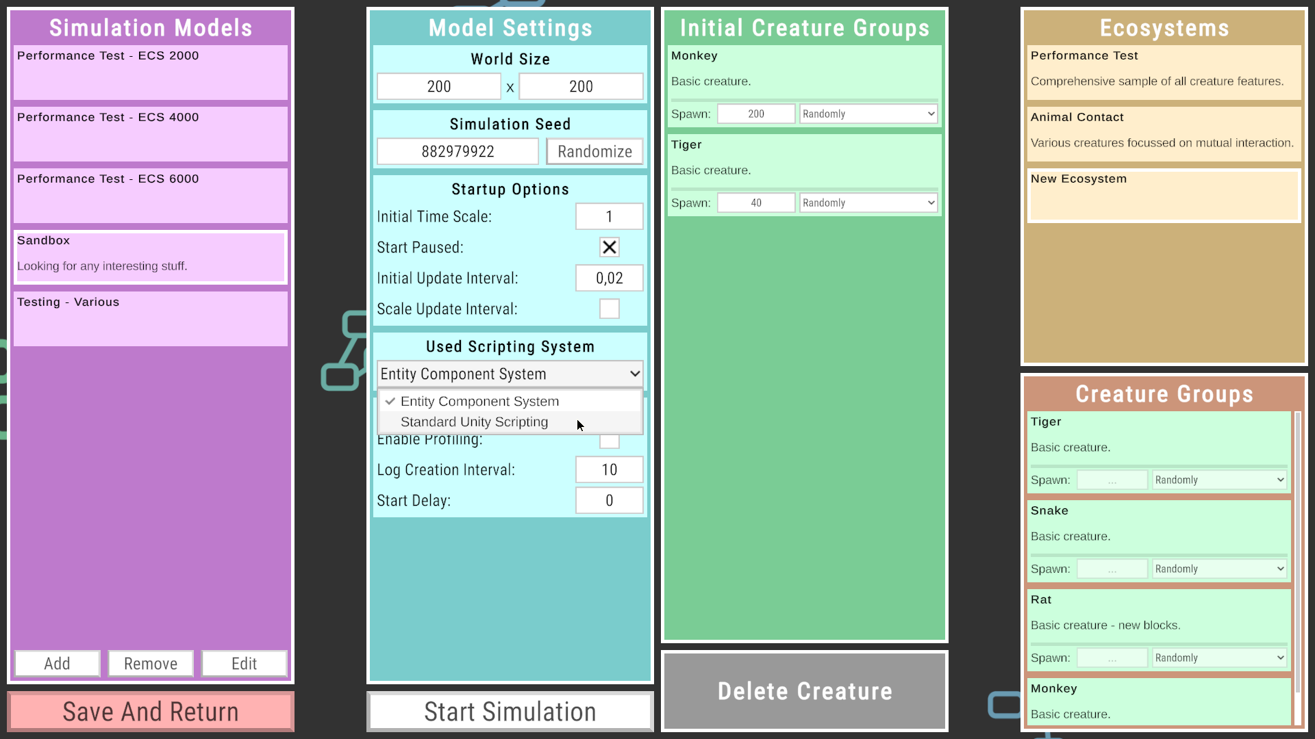 Ein Modell wird im Editor bearbeitet.