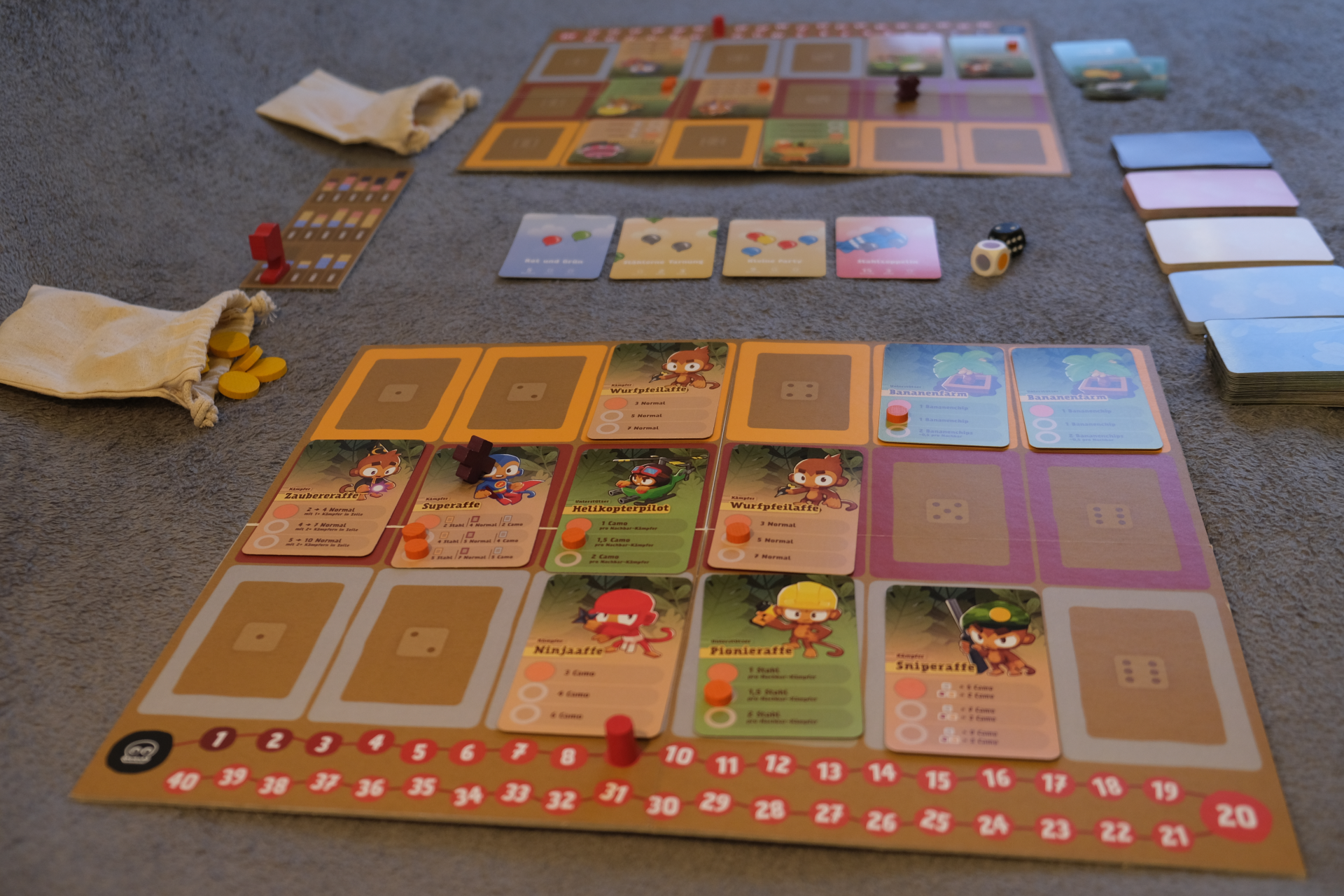 Das Spiel im Gange aus Sicht eines der Spieler.