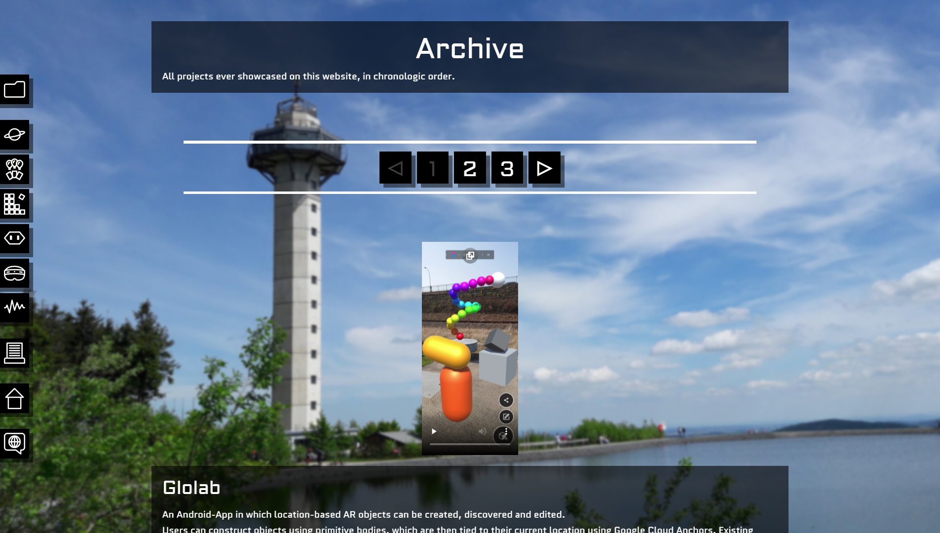 A project in the archive of the site